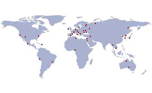 Mapa realizací kontejnerových čističek odpadních vod po celém světě