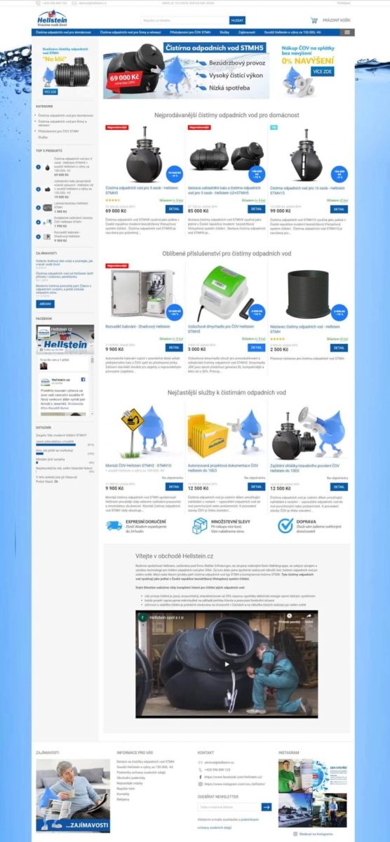 Hellstein - čističky odpadních vod k&nbsp;online nákupu (starý e-shop)