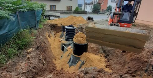Montaz cisticky odpadních vod Hellstein STMH5 v&nbsp;Kunstate.