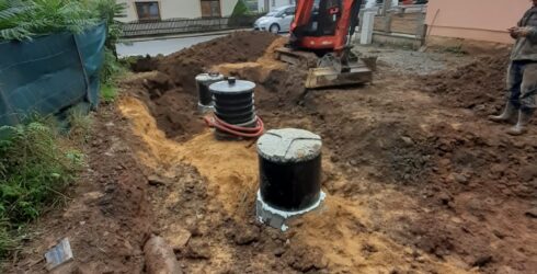 Montaz cisticky odpadních vod Hellstein STMH5 v&nbsp;Kunstate.