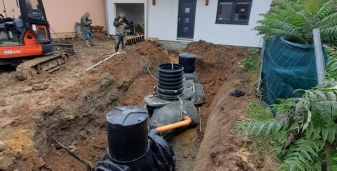 Montaz cisticky odpadních vod Hellstein STMH5 v&nbsp;Kunstate.