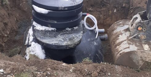 Montaz cisticky odpadních vod Hellstein STMH5 v&nbsp;Borovnu.