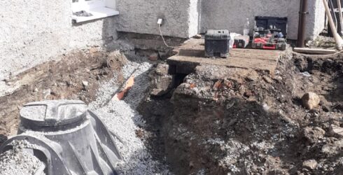 Montaz cisticky odpadních vod Hellstein STMH5 v&nbsp;Rozmitale na Sumave.