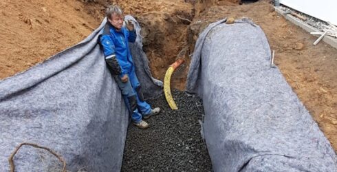 Montaz bezudrzbove cistirny odpadních vod STMH v&nbsp;Marenicich.