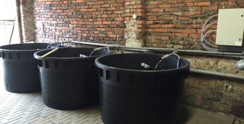 realizace čističky chovné vody pro ryby STMHR500