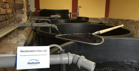 realizace čističky chovné vody pro ryby STMHR500