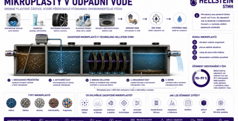 Mikroplasty v&nbsp;odpadni vode