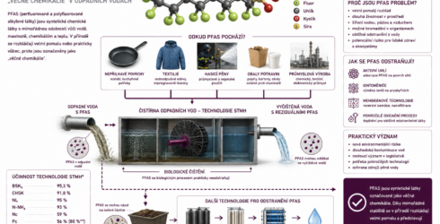 PFAS - vecne chemikalie v&nbsp;odpadni vode